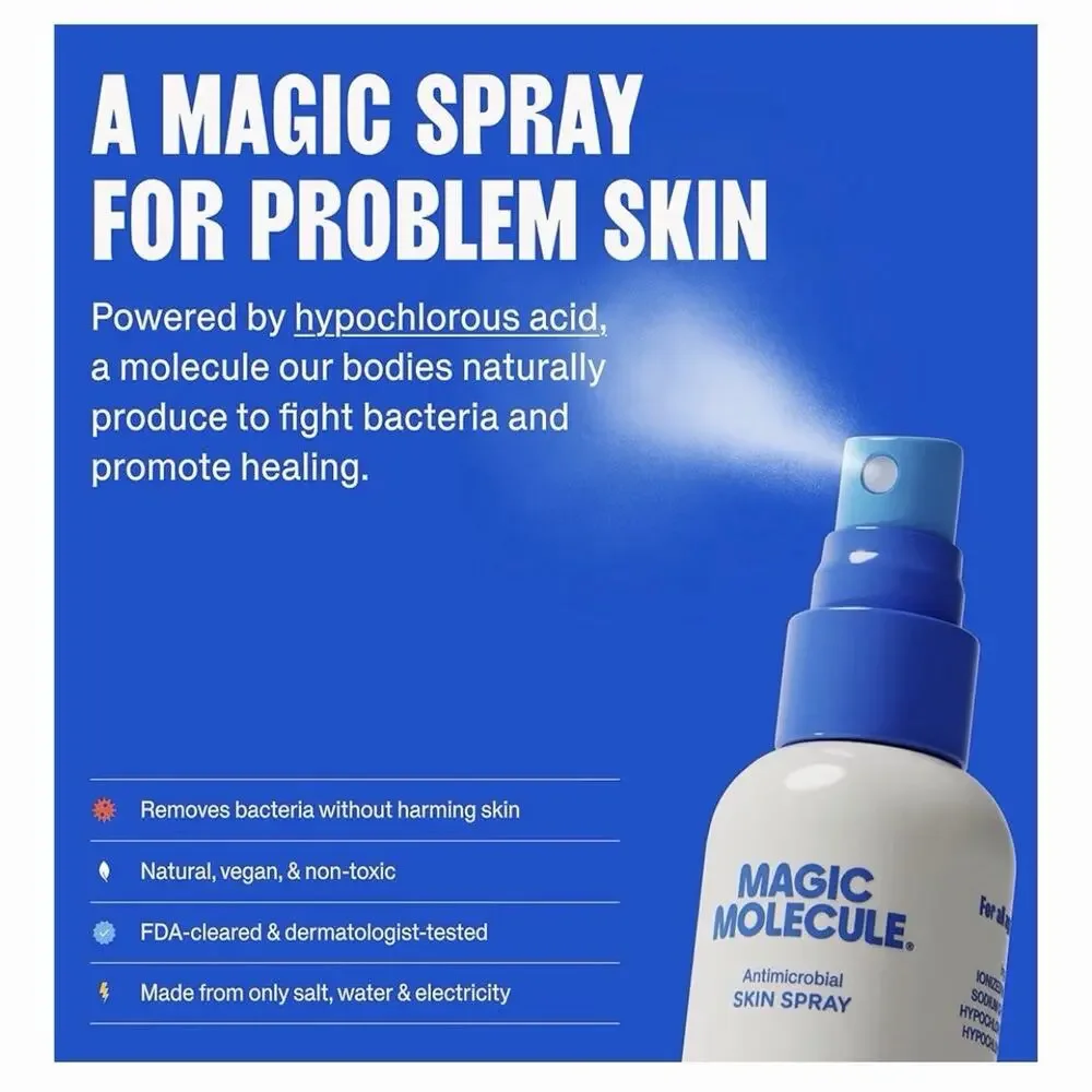 NEW Magic Molecule The Solution Antimicrobial Skin Cleanser 8oz Full Size